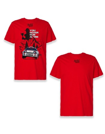 Camiseta de Manga Corta Hombre RADIKAL YOU NEVER RUN ALONE Rojo L