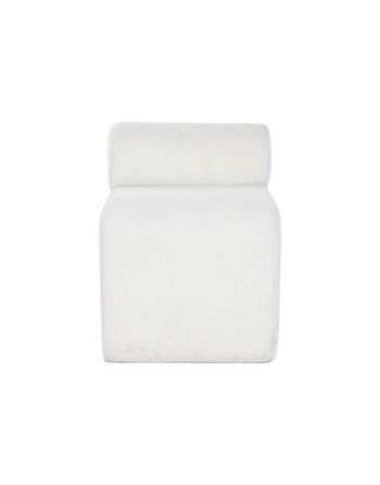 Panca Home ESPRIT Bianco Poliestere Legno MDF 48 x 69 x 63 cm