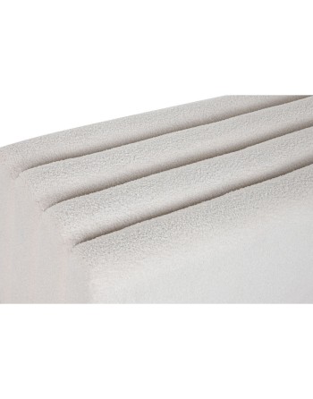 Panca Home ESPRIT Bianco Poliestere Legno MDF 100 x 45 x 43 cm