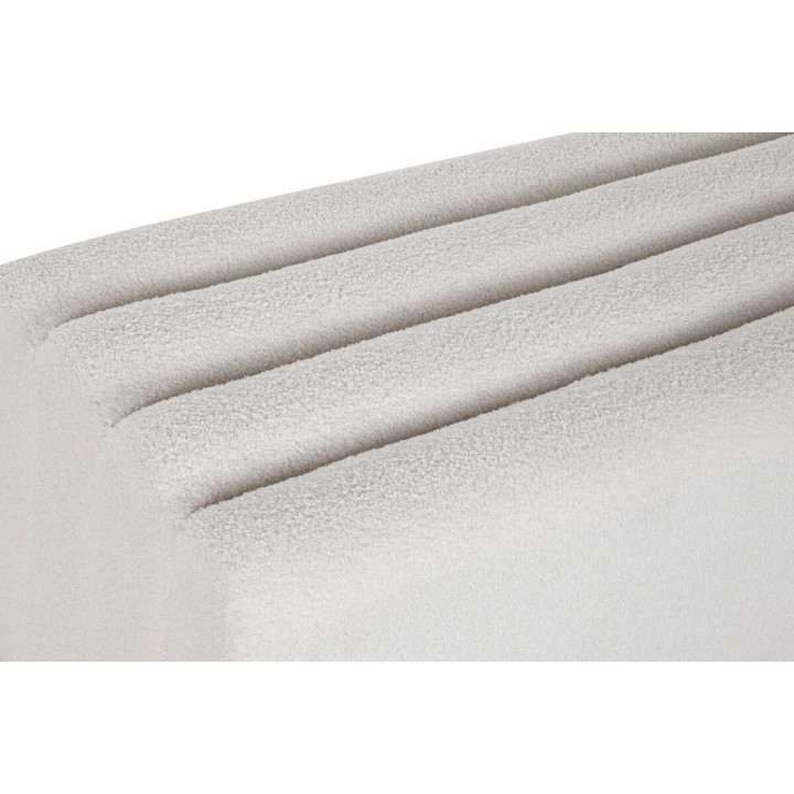 Stol Home ESPRIT Hvid Polyester Træ MDF 100 x 45 x 43 cm