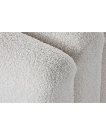 Banqueta Home ESPRIT Blanco Poliéster Madera MDF 100 x 45 x 43 cm