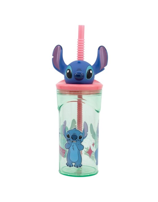 Becher mit Strohhalm Stitch Sweet 3D 360 ml