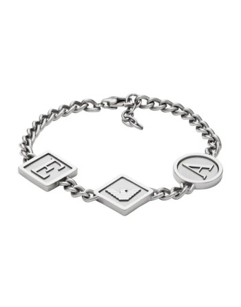 Pulsera Hombre Emporio Armani STATION CHAIN Acero Inoxidable