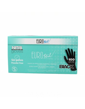 Guantes Desechables Eurostil Guantes Nitrilo Nitrilo Negro (100 uds)