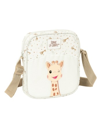 Sac à Bandoulière Sophie la Girafe Beige 16 x 18 x 4 cm