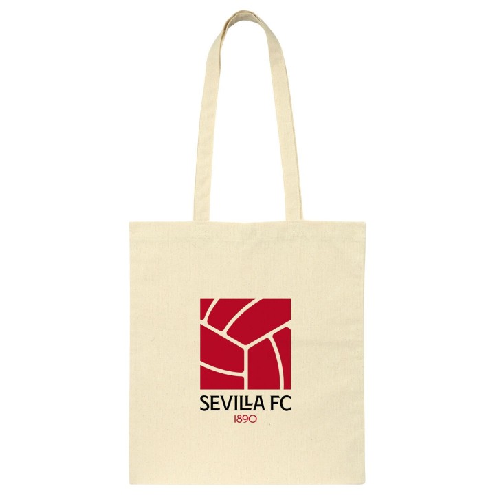 Håndtasker Sevilla Fútbol Club Beige Bomuld