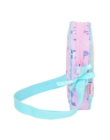Borsa a Tracolla Frozen Cool days Violetta Blu cielo 16 x 18 x 4 cm