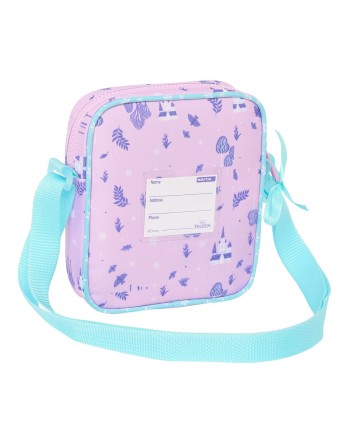 Bolso Bandolera Frozen Cool days Violeta Azul cielo 16 x 18 x 4 cm