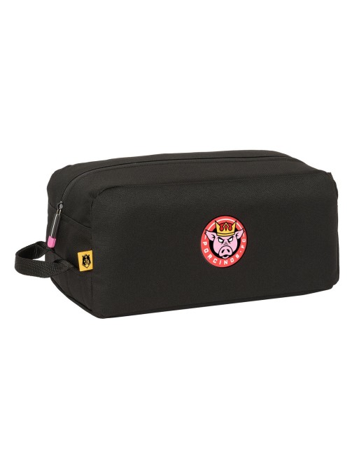 Rejseskotaske Kings League Porcinos Sort 34 x 15 x 18 cm