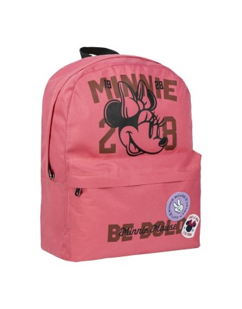 Mochila Casual Minnie Mouse Coral 32 x 4 x 42 cm