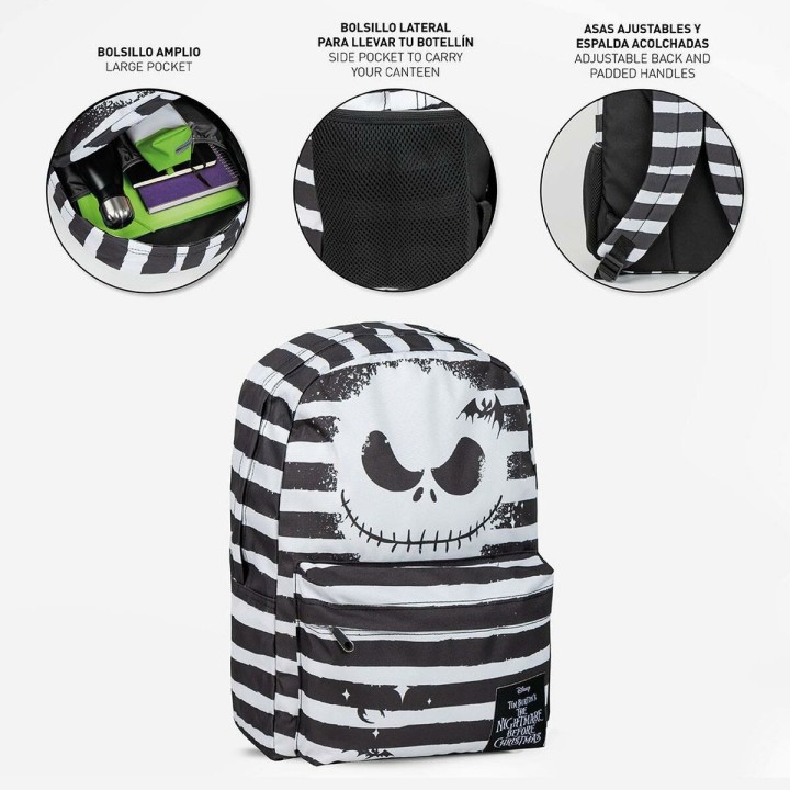 Mochila Casual The Nightmare Before Christmas Negro 32 x 4 x 42 cm