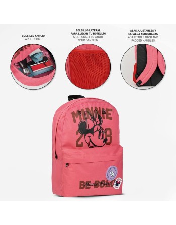 Casual Rygsæk Minnie Mouse Koral 32 x 4 x 42 cm