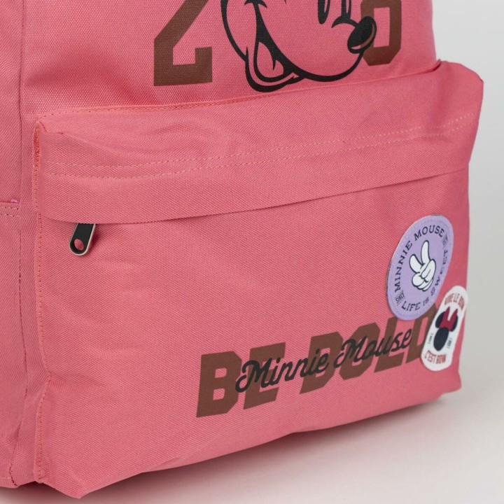 Zaino Casual Minnie Mouse Corallo 32 x 4 x 42 cm