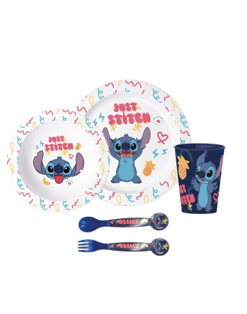 Børneservice sæt Stitch Sweet Børns (5 Dele)