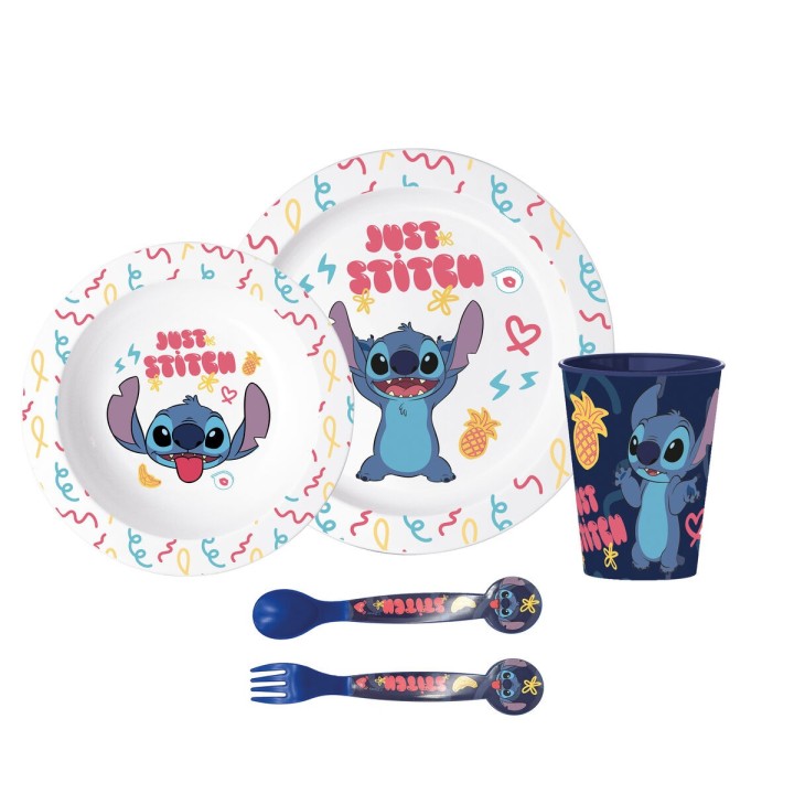 Børneservice sæt Stitch Sweet Børns (5 Dele)