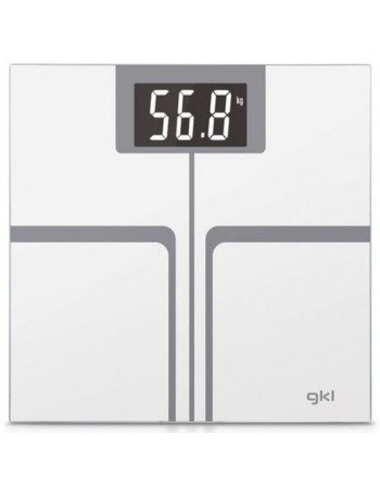 Digitale Personenwaage GKL FITMAX WHITE 200 kg Weiß Polyester