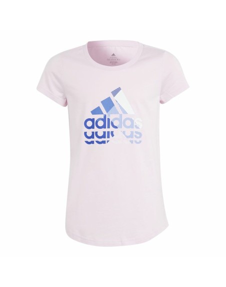 Maglia a Maniche Corte per Bambini Adidas Graphic Rosa