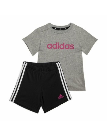 Ensemble de Sport pour Bébé Adidas Essentials Lineage Gris foncé
