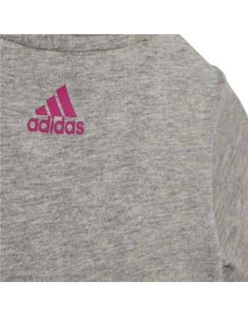 Conjunto Deportivo para Bebé Adidas Essentials Lineage Gris oscuro