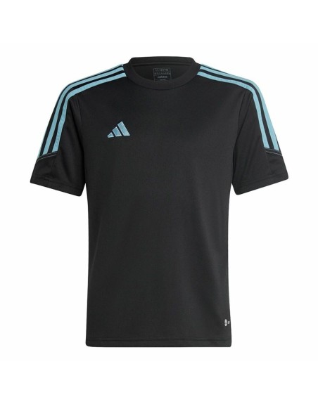 Maglia a Maniche Corte per Bambini Adidas Tiro 23 Nero