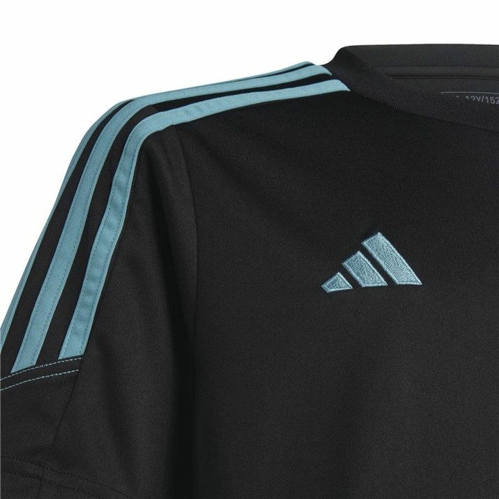 Maglia a Maniche Corte per Bambini Adidas Tiro 23 Nero