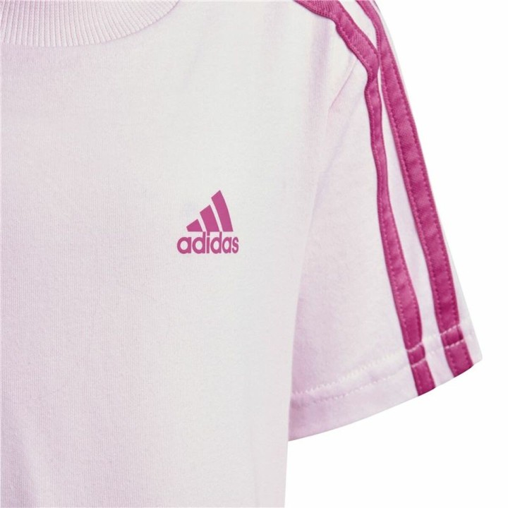 Sportstøj til Børn Adidas 3 Stripes Pink