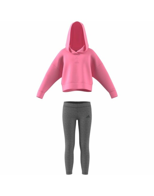 Conjunto Deportivo para Niños Adidas Fleece Rosa claro