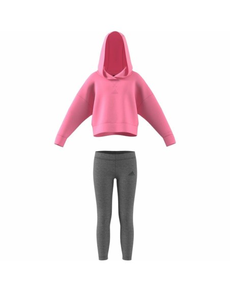 Conjunto Deportivo para Niños Adidas Fleece Rosa claro