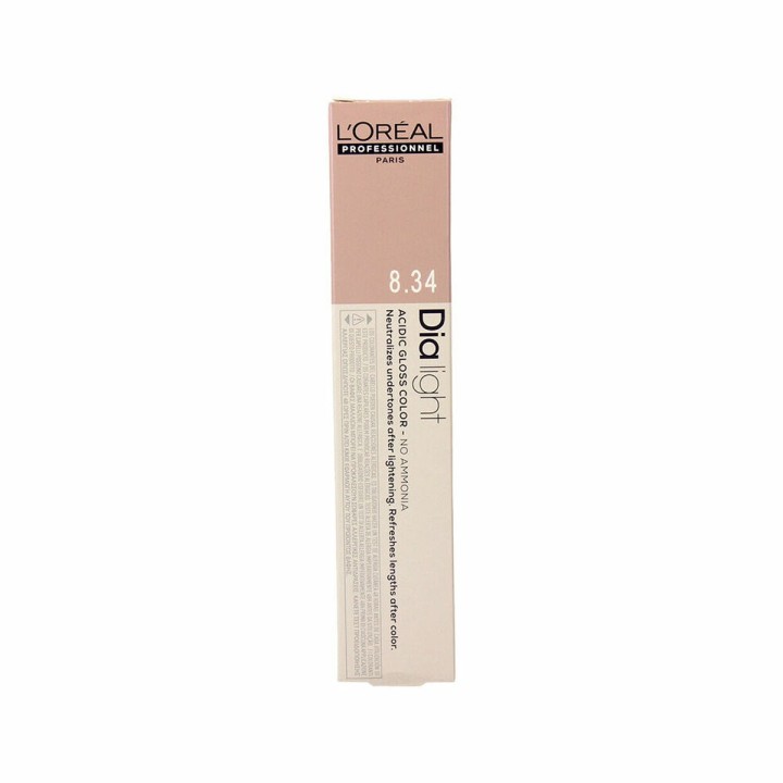Farve uden Ammoniak L'Oreal Professionnel Paris Dia Light Nº 8.34 (50 ml)