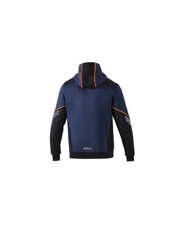 Sudadera con Capucha Hombre Sparco S02414BMAF2M Azul Azul marino (M)
