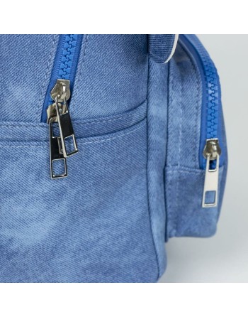Mochila Casual Stitch Azul