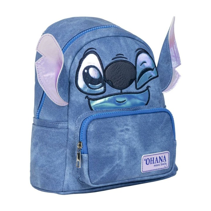 Mochila Casual Stitch Azul