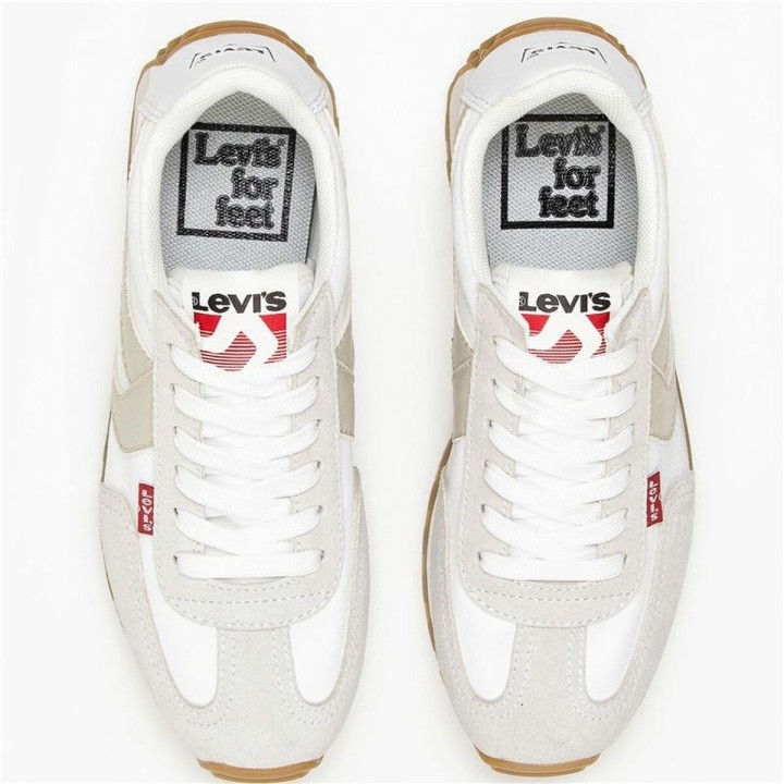 Kvinde Casual Sneakers Levi's Stryder Red Tab S Hvid