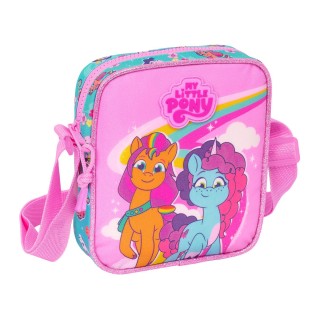 Skuldertaske My Little Pony Magic Pink Turkisblå 16 x 18 x 4 cm
