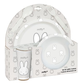 Børneservice sæt Miffy Niebla (5 Dele)