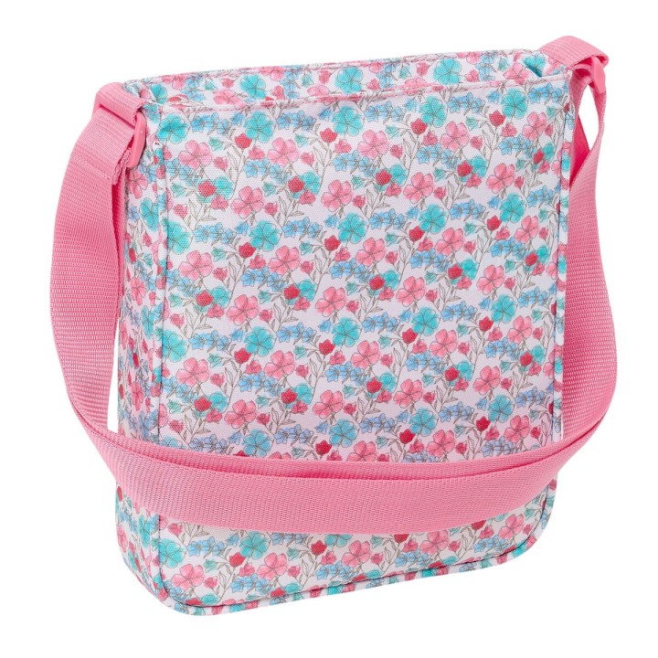Borsa a Tracolla Moos Flores Multicolore 21 x 25 x 4.5 cm