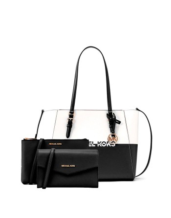 Borsa Donna Michael Kors CHARLOTE Nero 27 x 34 x 11 cm