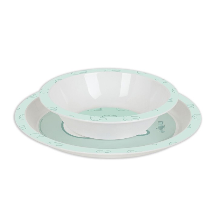 Set di stoviglie per bambini Miffy Menta (5 Pezzi)