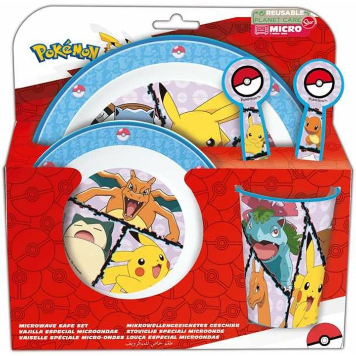 Børneservice sæt Pokémon (5 Dele)