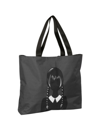 Sac à Achats Wednesday Noir 50 x 45 x 10 cm