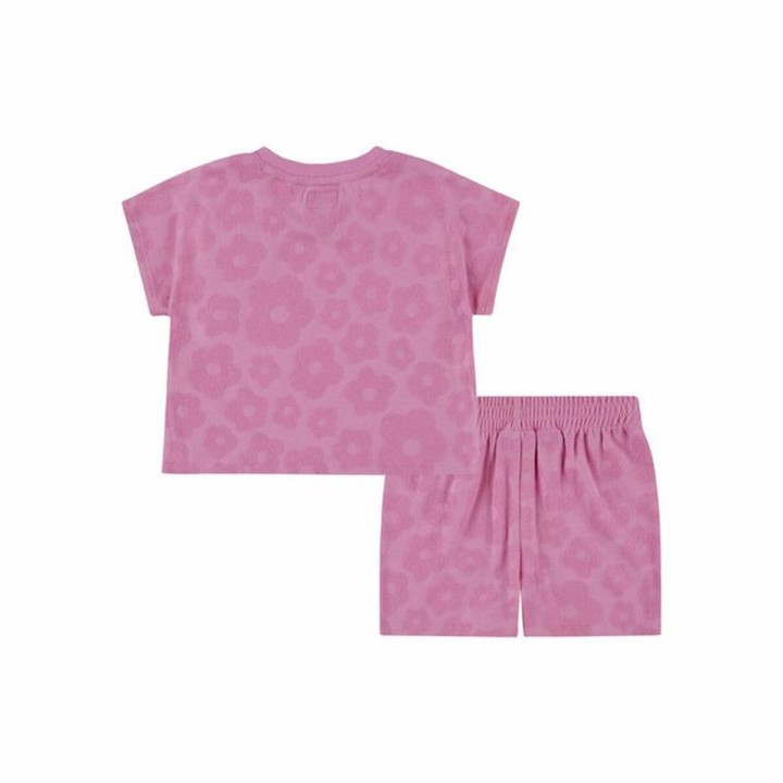 Sportstøj til Børn Converse Floral Jacquard Mørk pink