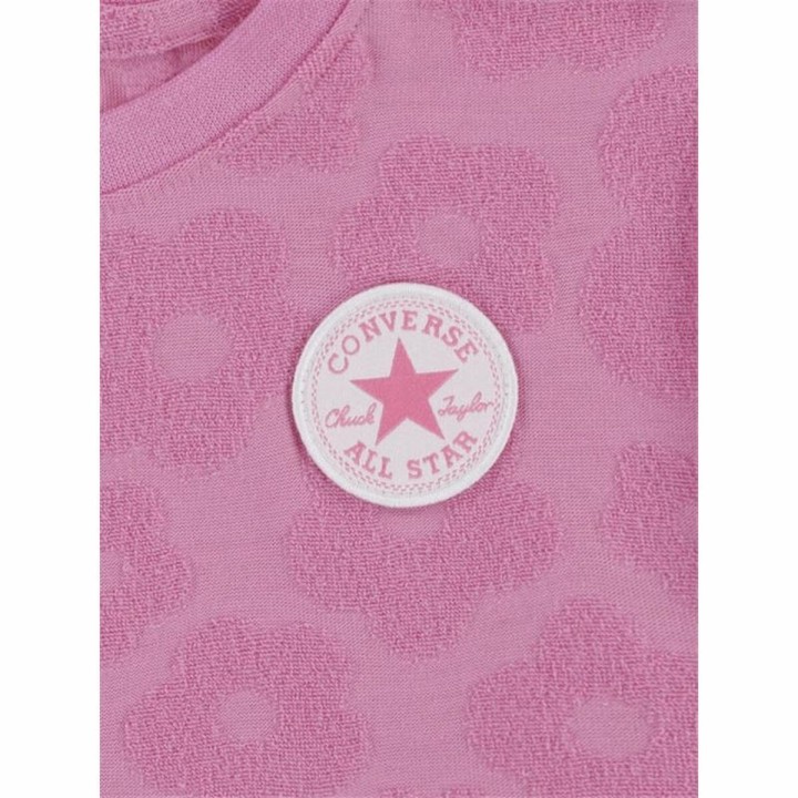 Sportstøj til Børn Converse Floral Jacquard Mørk pink