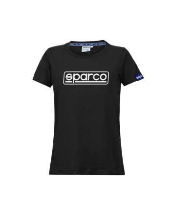 Maglia a Maniche Corte Donna Sparco LADY FRAME Nero (S)