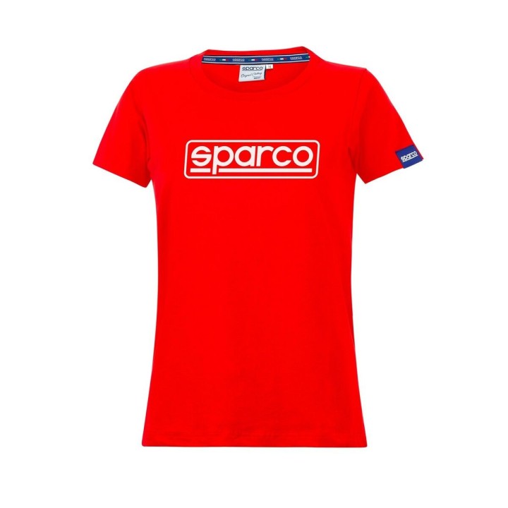 Maglia a Maniche Corte Donna Sparco LADY FRAME Rosso (L)