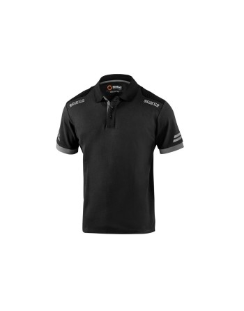 Polo de Manga Corta Hombre Sparco Koma Tools 02415nrgs Negro Gris