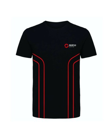 T-shirt à manches courtes homme Sparco GAMING Noir Rouge