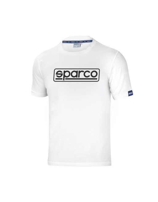 Camiseta de Manga Corta Hombre Sparco FRAME Blanco
