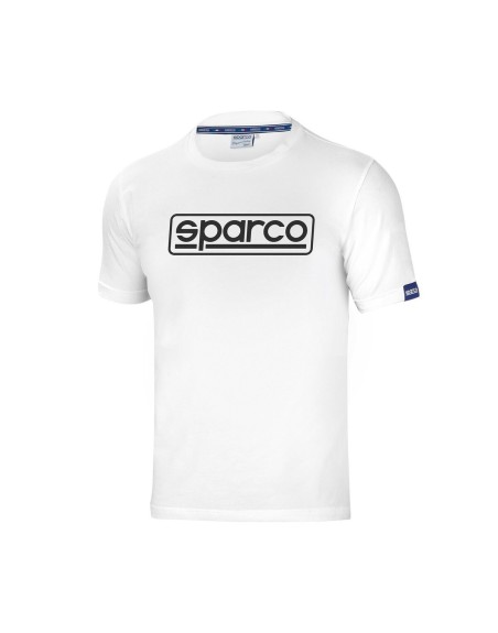 Herren Kurzarm-T-Shirt Sparco FRAME Weiß