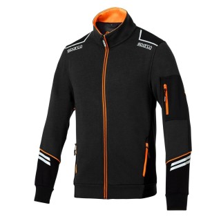 Sport Jakke til Mænd Sparco Sort Orange