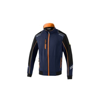 Sport Jakke til Mænd Sparco Tech TW Blå Orange Mørkeblå